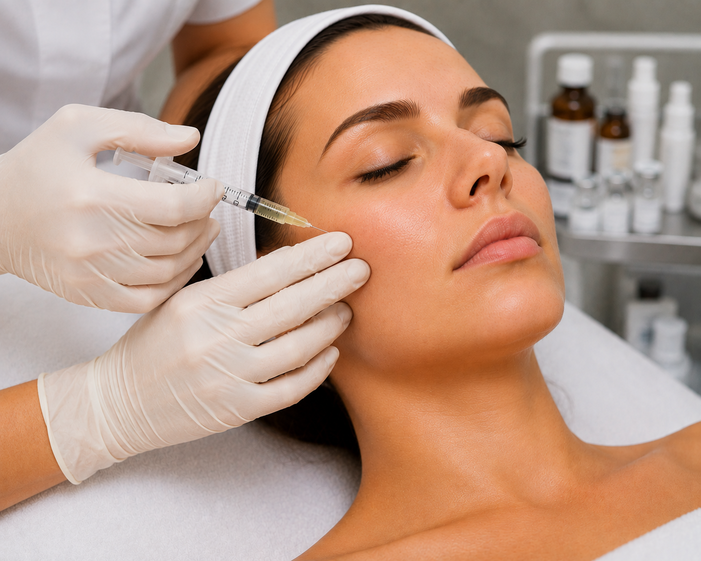 Practitioner performing Mesotherapy